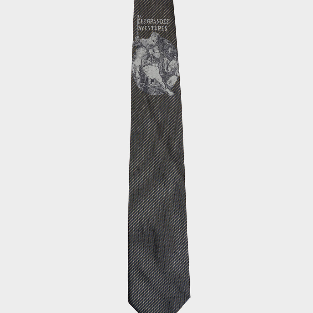 Jean Paul Gaultier "Les Grandes Aventures" Silk Tie 1990's