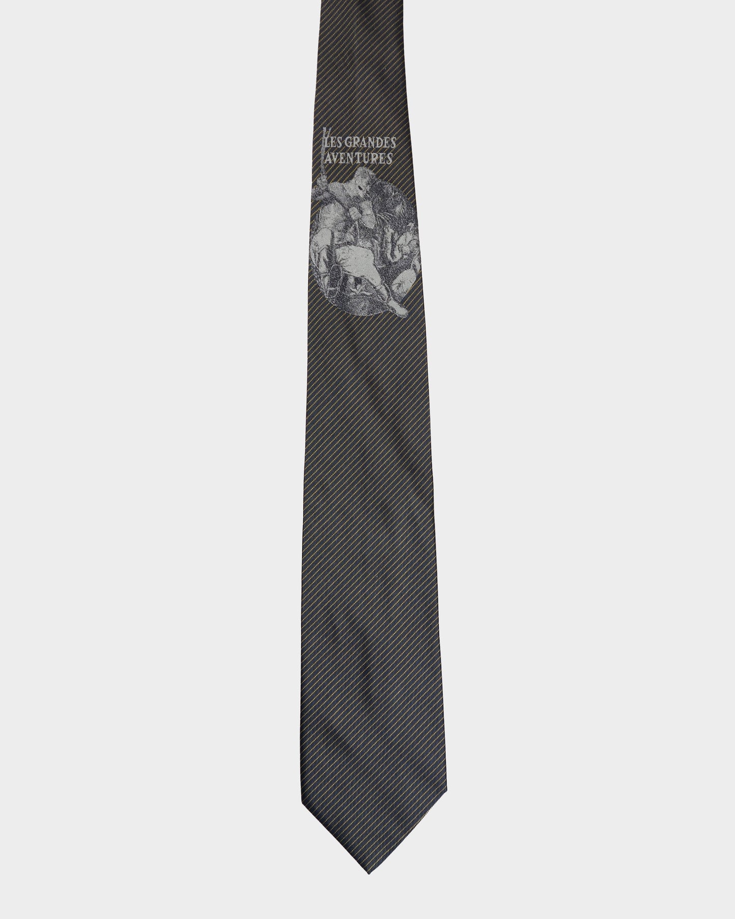 Jean Paul Gaultier "Les Grandes Aventures" Silk Tie 1990's