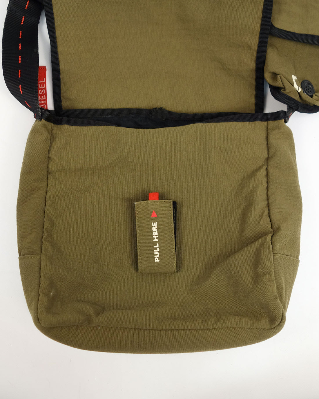 Diesel Parachute Green Side Bag 2000's
