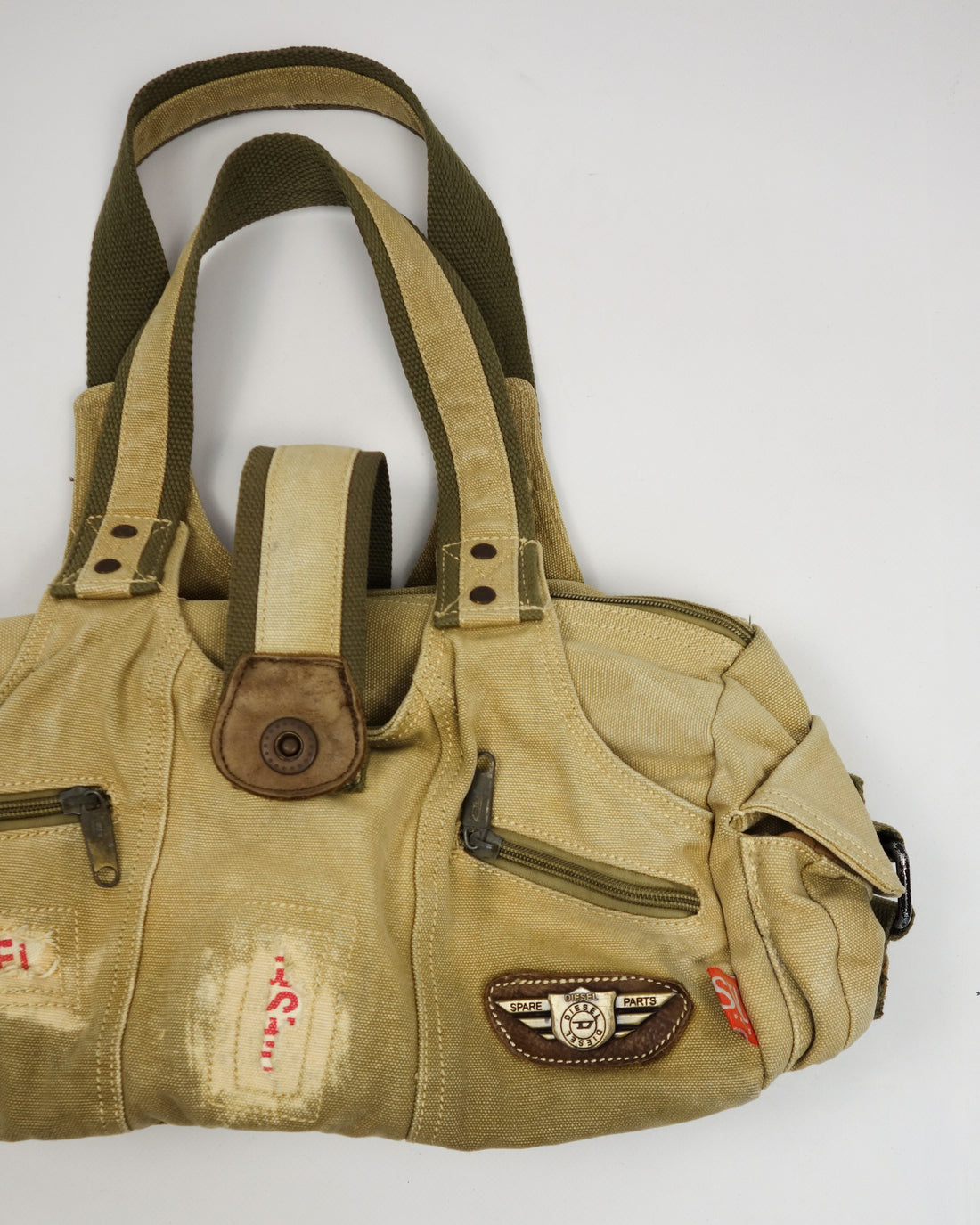 Diesel Utility Distressed Bag + Hand Wallet 1990's