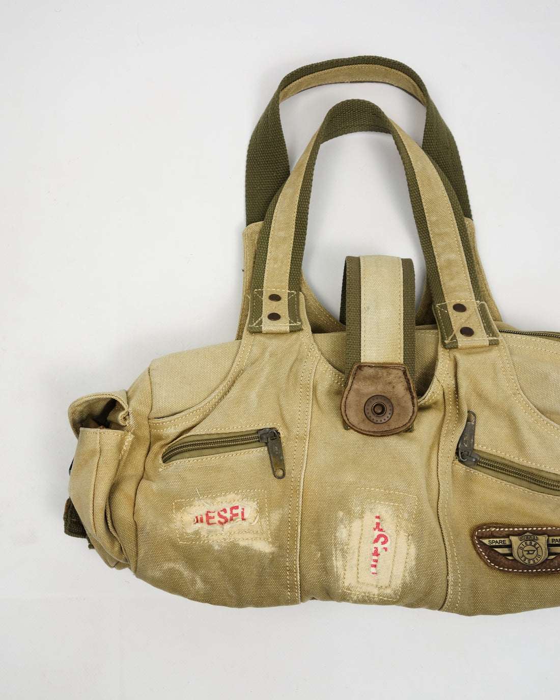 Diesel Utility Distressed Bag + Hand Wallet 1990's