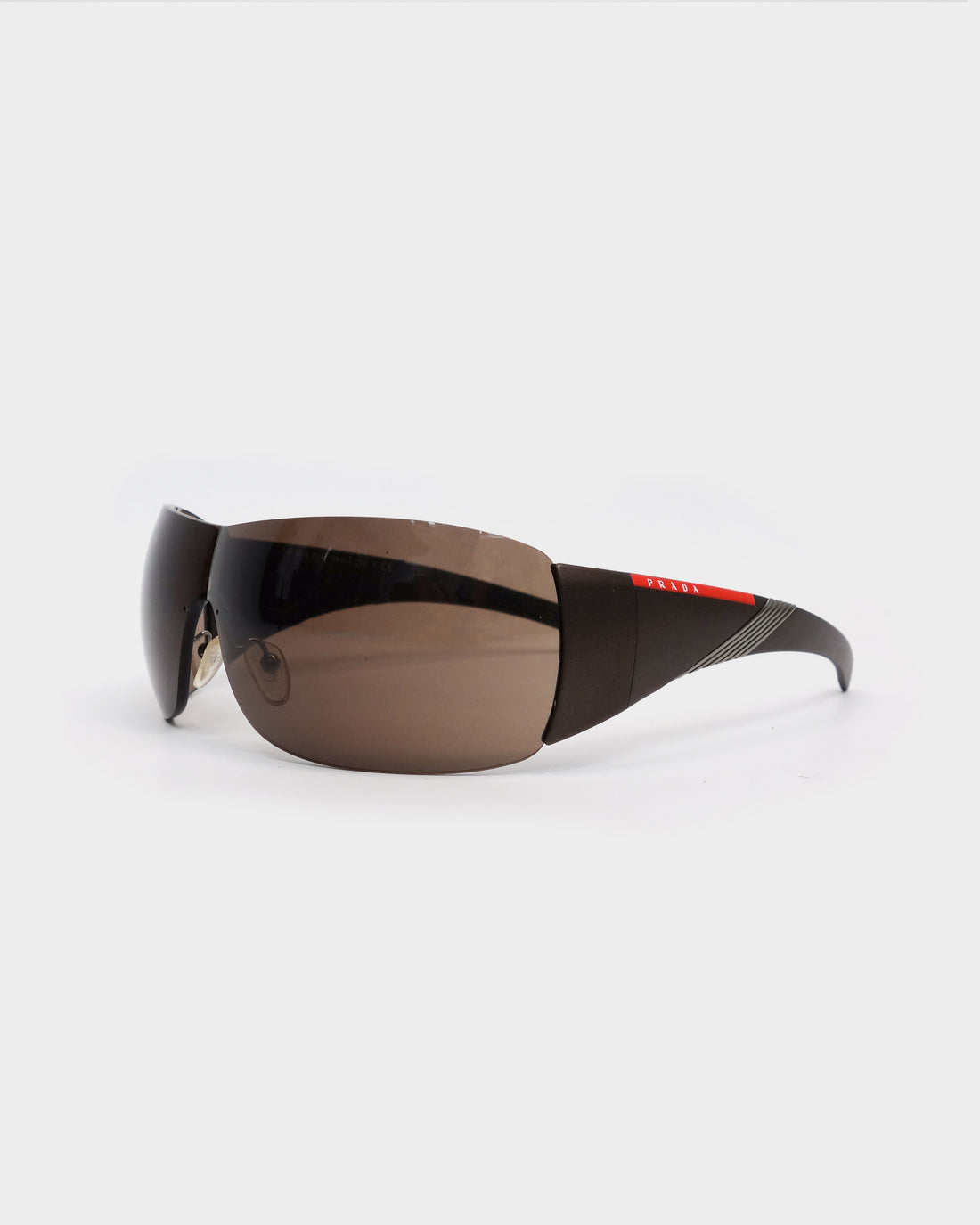 Prada brown Mask Sunglasses 2000's