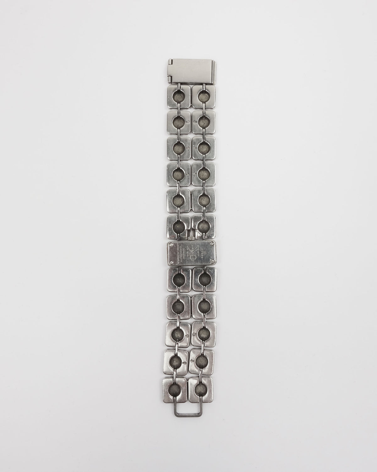Calvin Klein Swiss Made Squares Metallic Watch 2000's