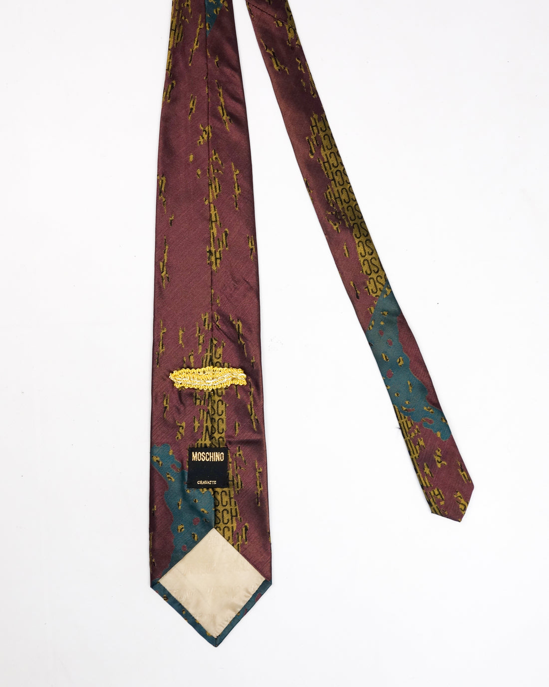 Moschino Distressed Logo Tie 2000´s