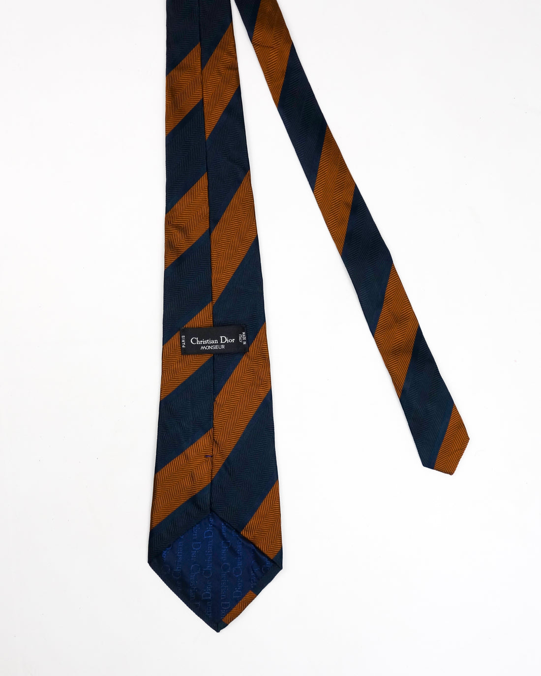 Christian Dior Stripes IVY Style Silk Tie 1990´s