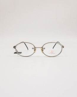 Yohji Yamamoto Silver Oval Frame Glasses 1990's