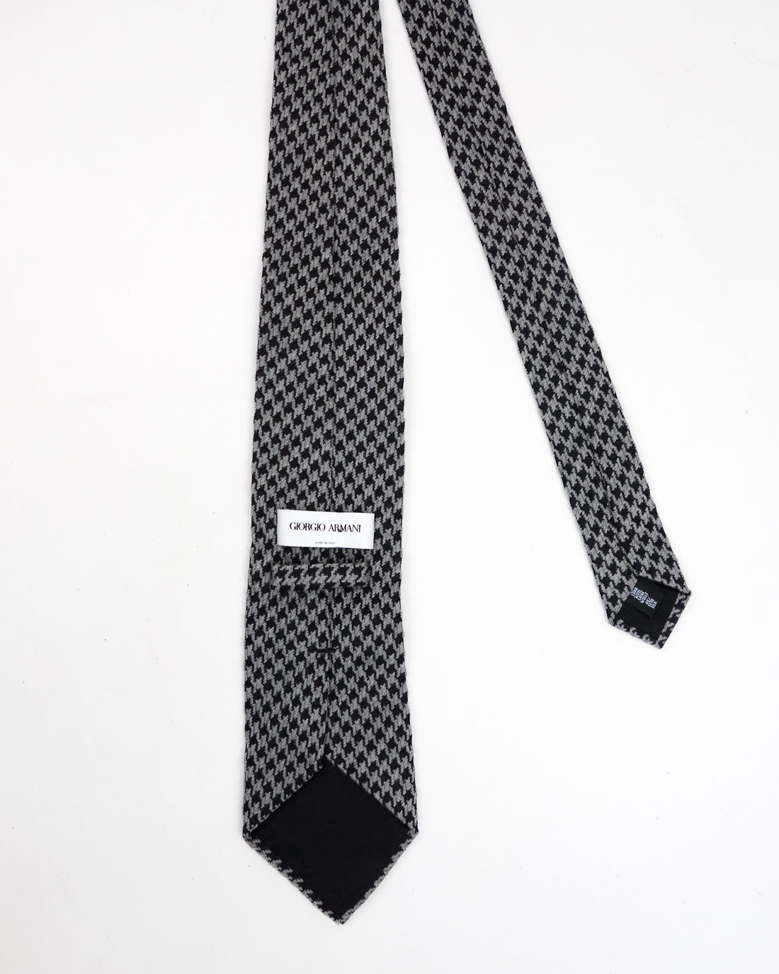 Armani Patterned Wool Tie 2000's