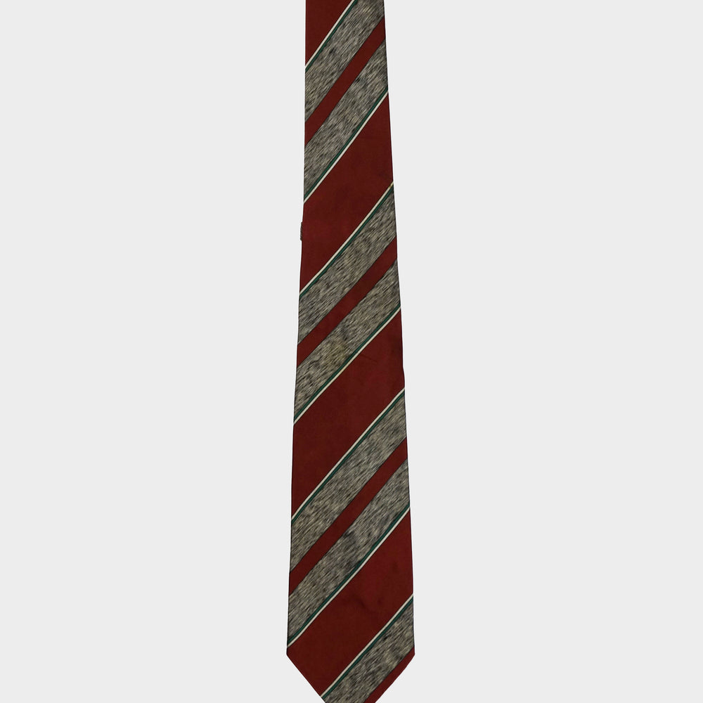 Gucci Striped IVY Style Silk Tie 1990's