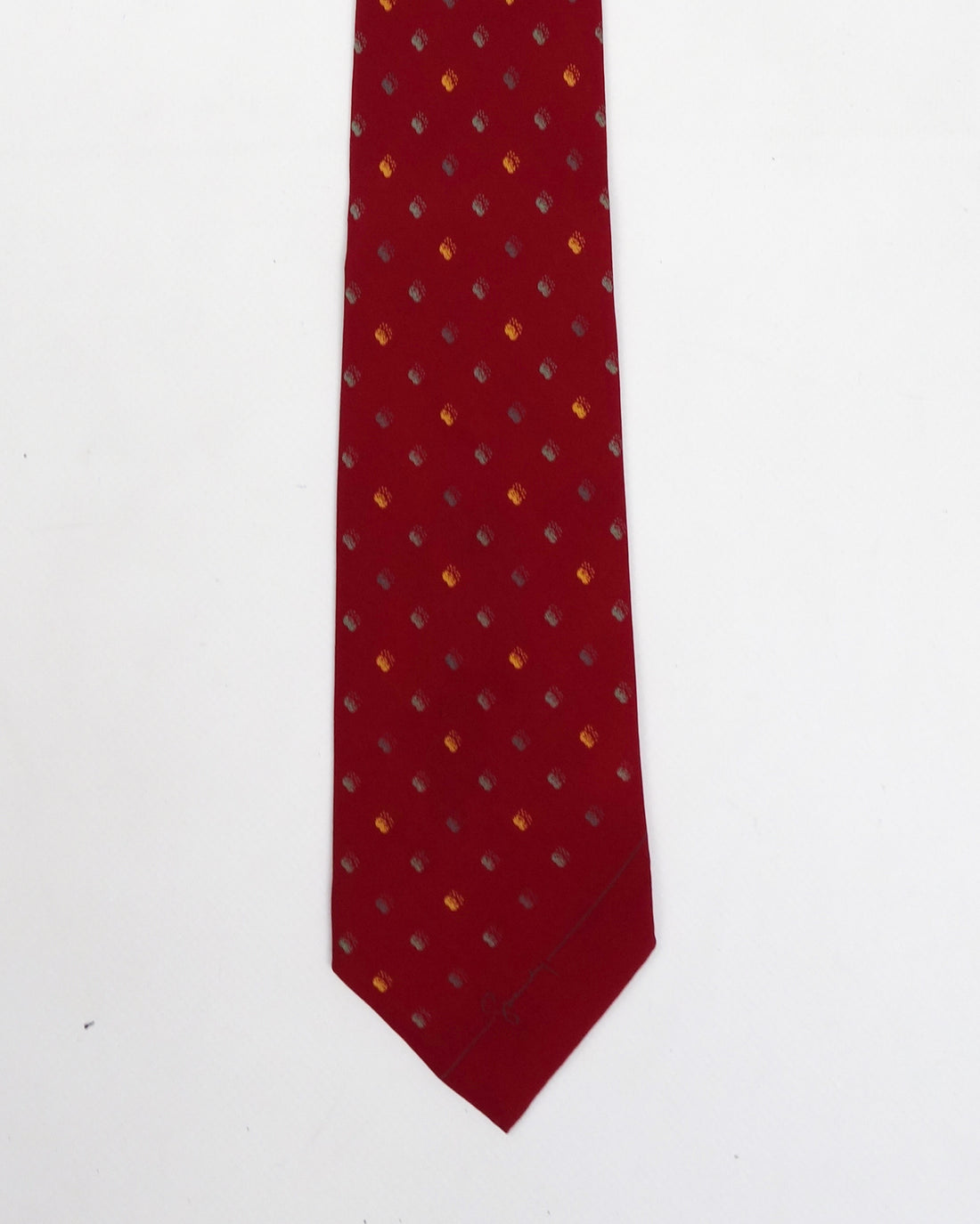 Givenchy Gentleman Dots Pattern Silk Tie 1990's