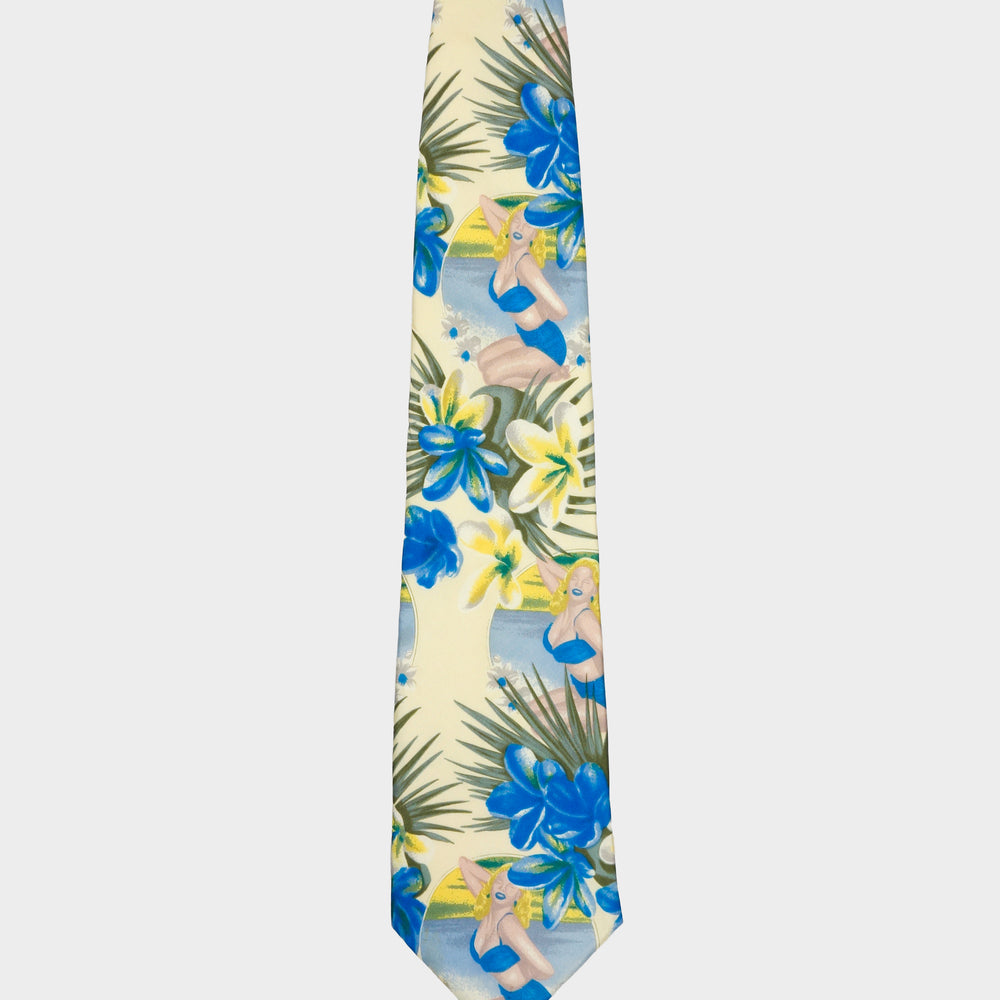 Dolce & Gabbana Hawaii Print Tie 2000´s