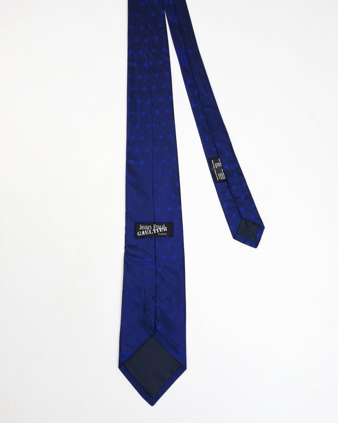 Jean Paul Gaultier Metallic Details Blue Tie 2000´s