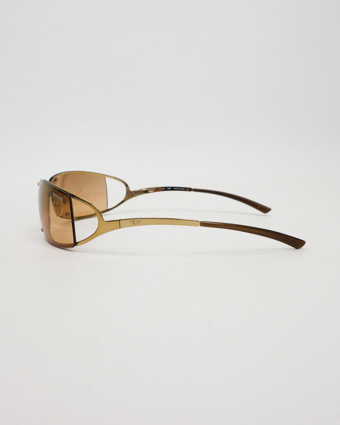 Diesel Micro Stray Gold Sunglasses 2000's