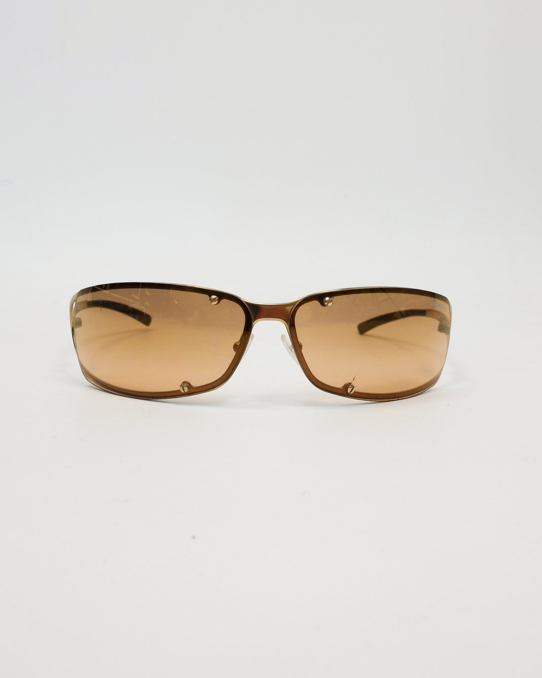 Diesel Micro Stray Gold Sunglasses 2000's