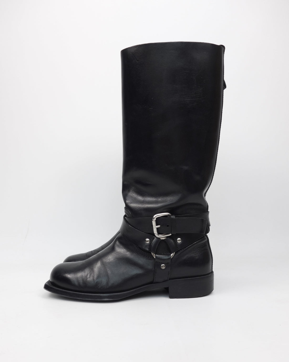 Diesel Belted High Leather Boots 2000’S