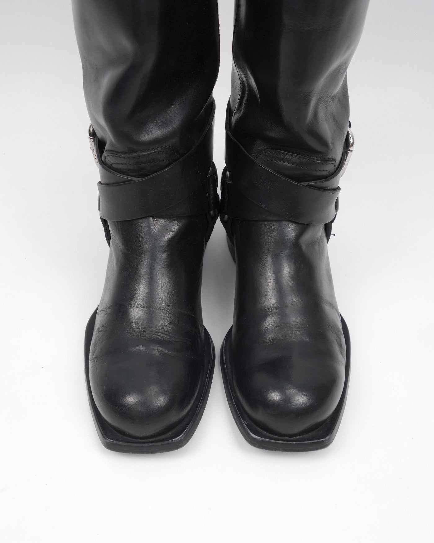 Diesel Belted High Leather Boots 2000’S