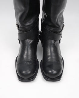 Diesel Belted High Leather Boots 2000’S