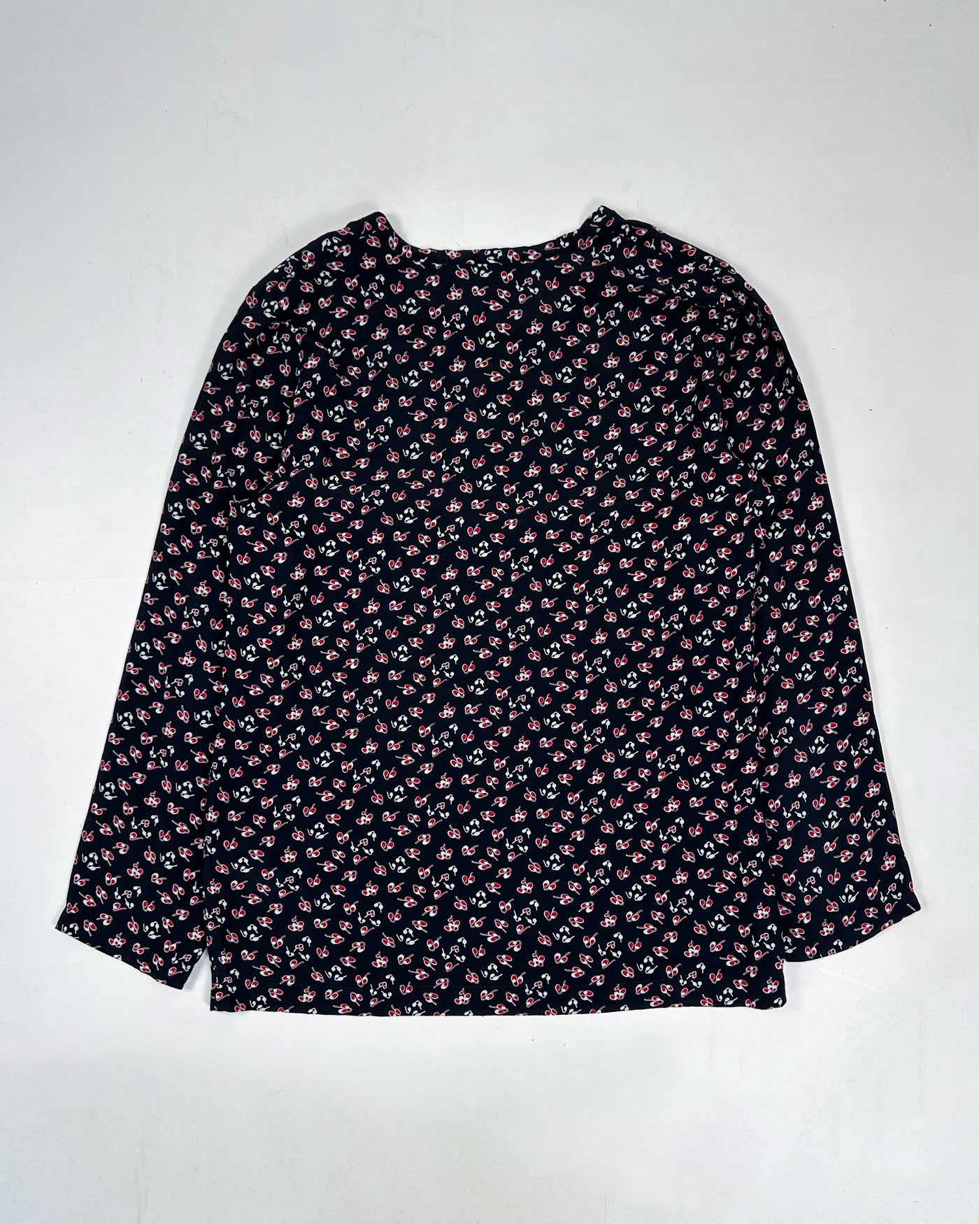 Comme Des Garçons Acetate Pattern Dark Blue Top 2000's