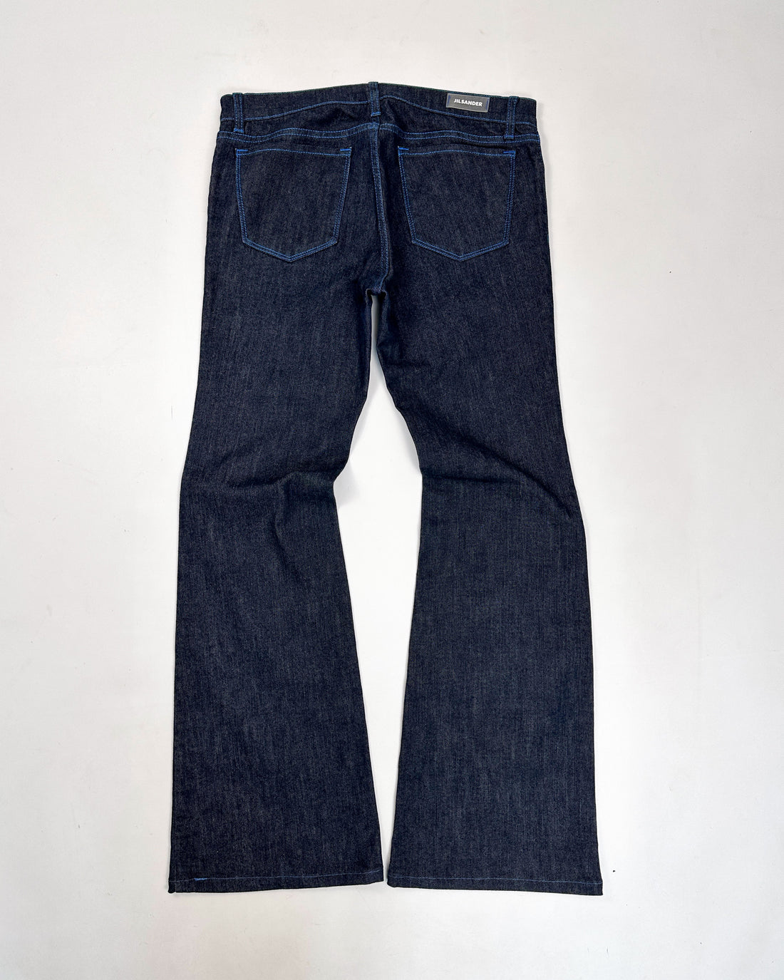 Jil Sander Blue Stitching Flare Jeans 2000's