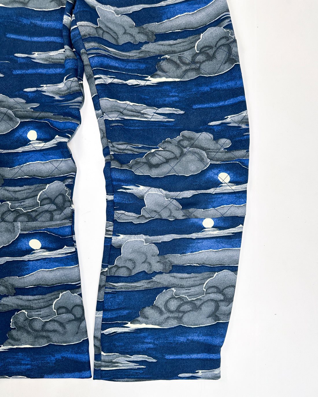 Kenzo Blue Printed Fluid Pants 2000's