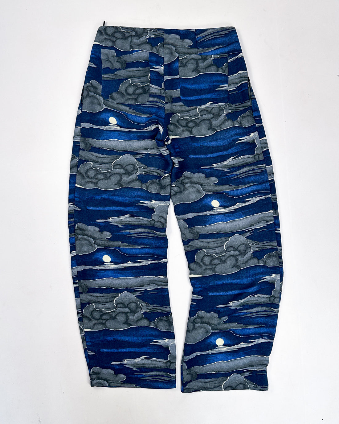 Kenzo Blue Printed Fluid Pants 2000's