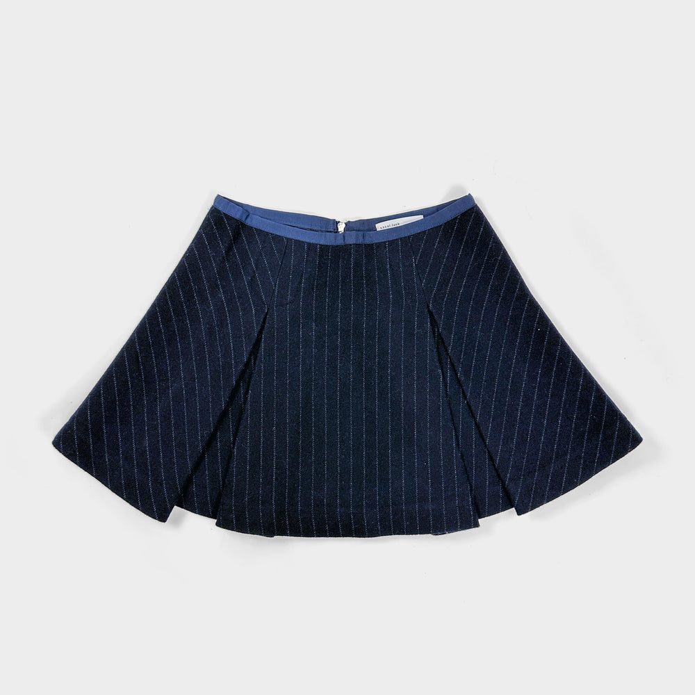 Sacai Wool Blue Pleated Skirt 2000's