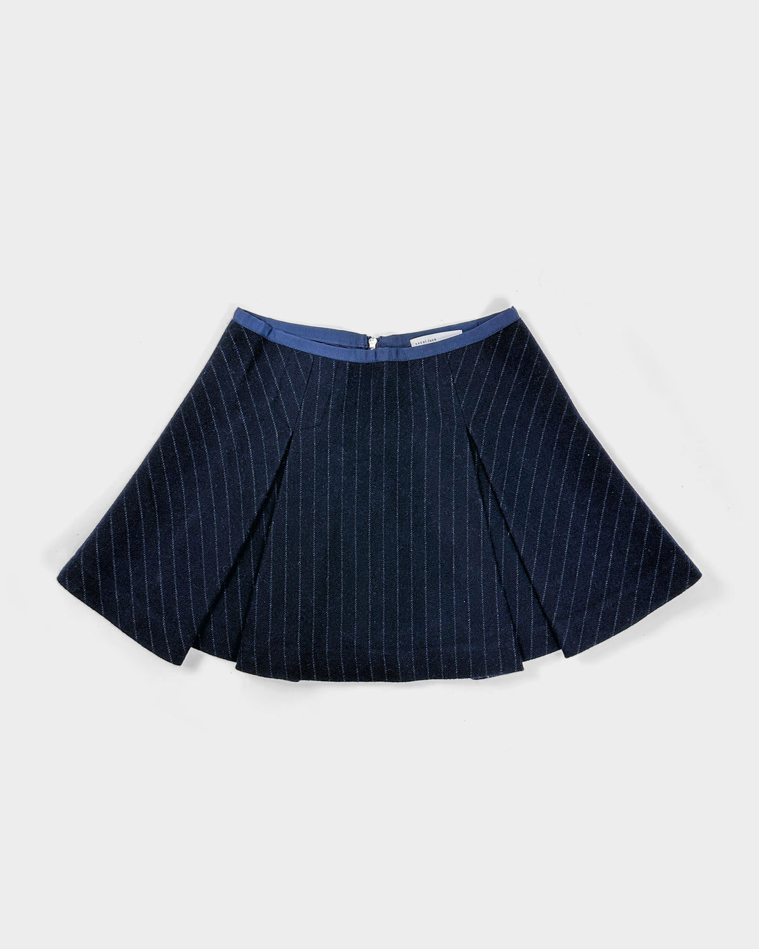 Sacai Wool Blue Pleated Skirt 2000's