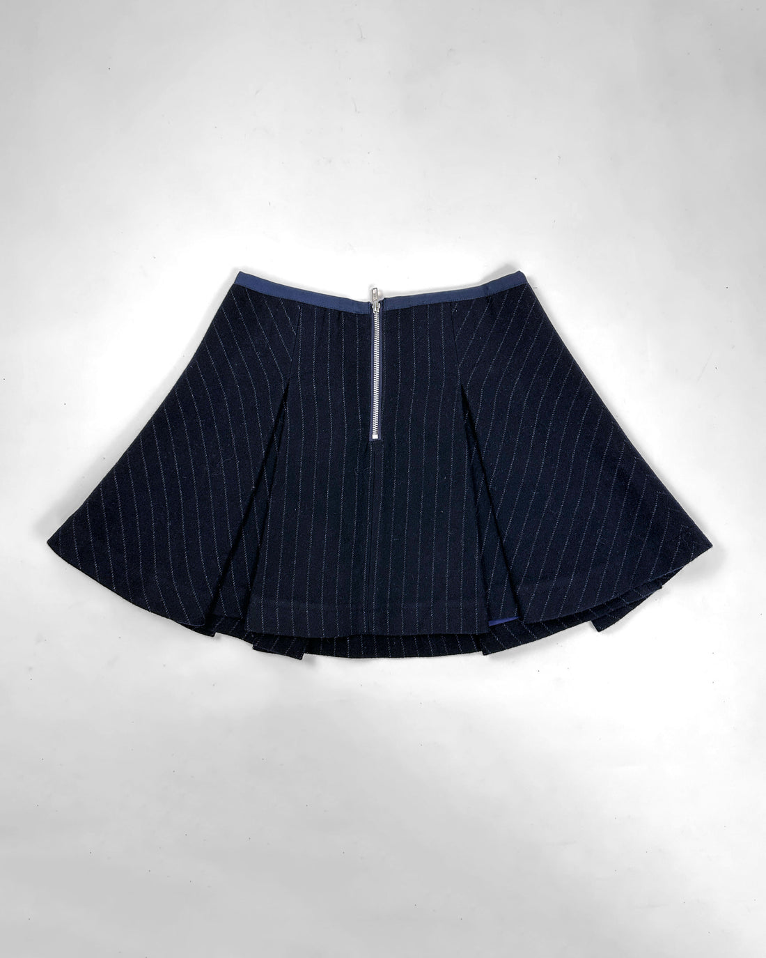 Sacai Wool Blue Pleated Skirt 2000's
