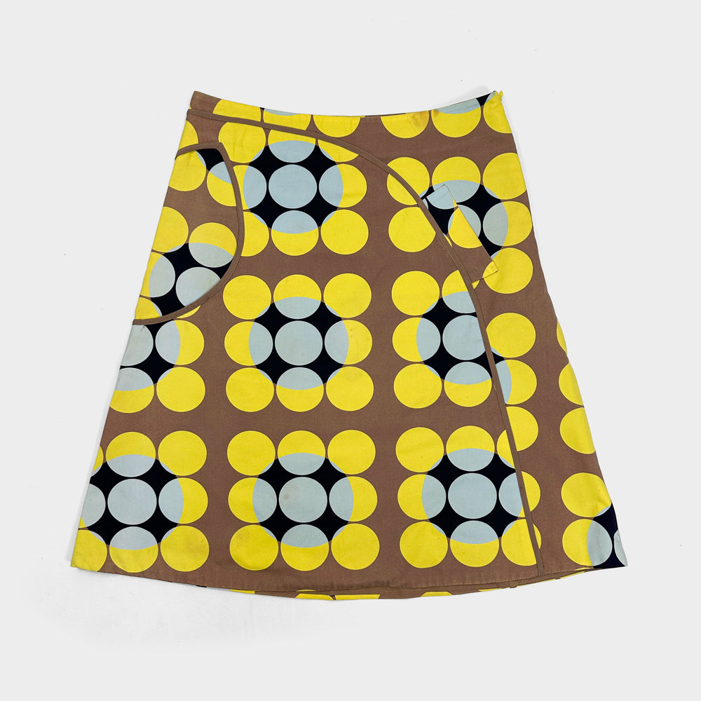 Marni Yellow Dots Pattern Skirt Fall 2003