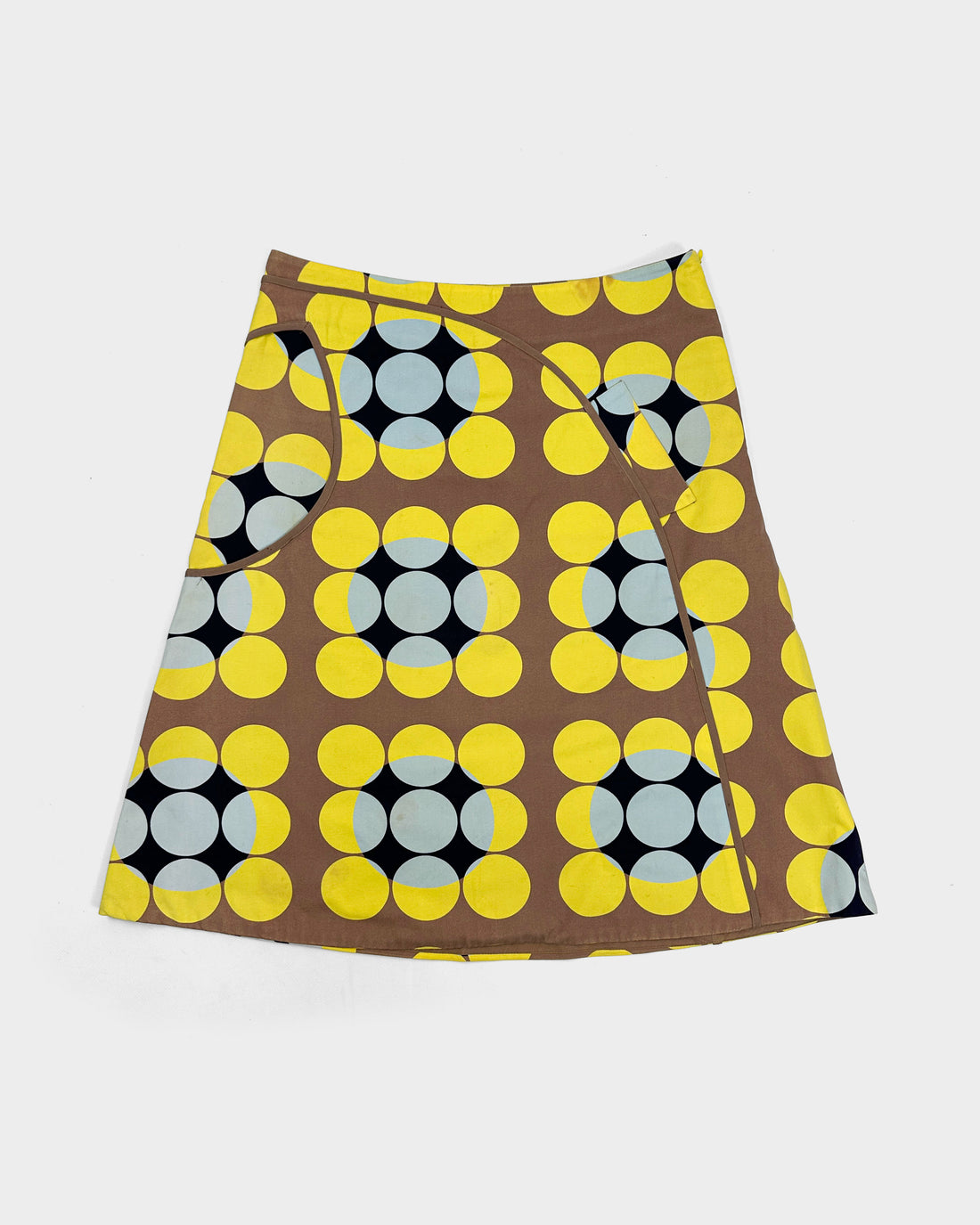 Marni Yellow Dots Pattern Skirt Fall 2003