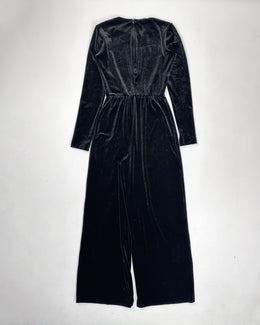 Jil Sander Dark Brown Velour Jumpsuit 2000's