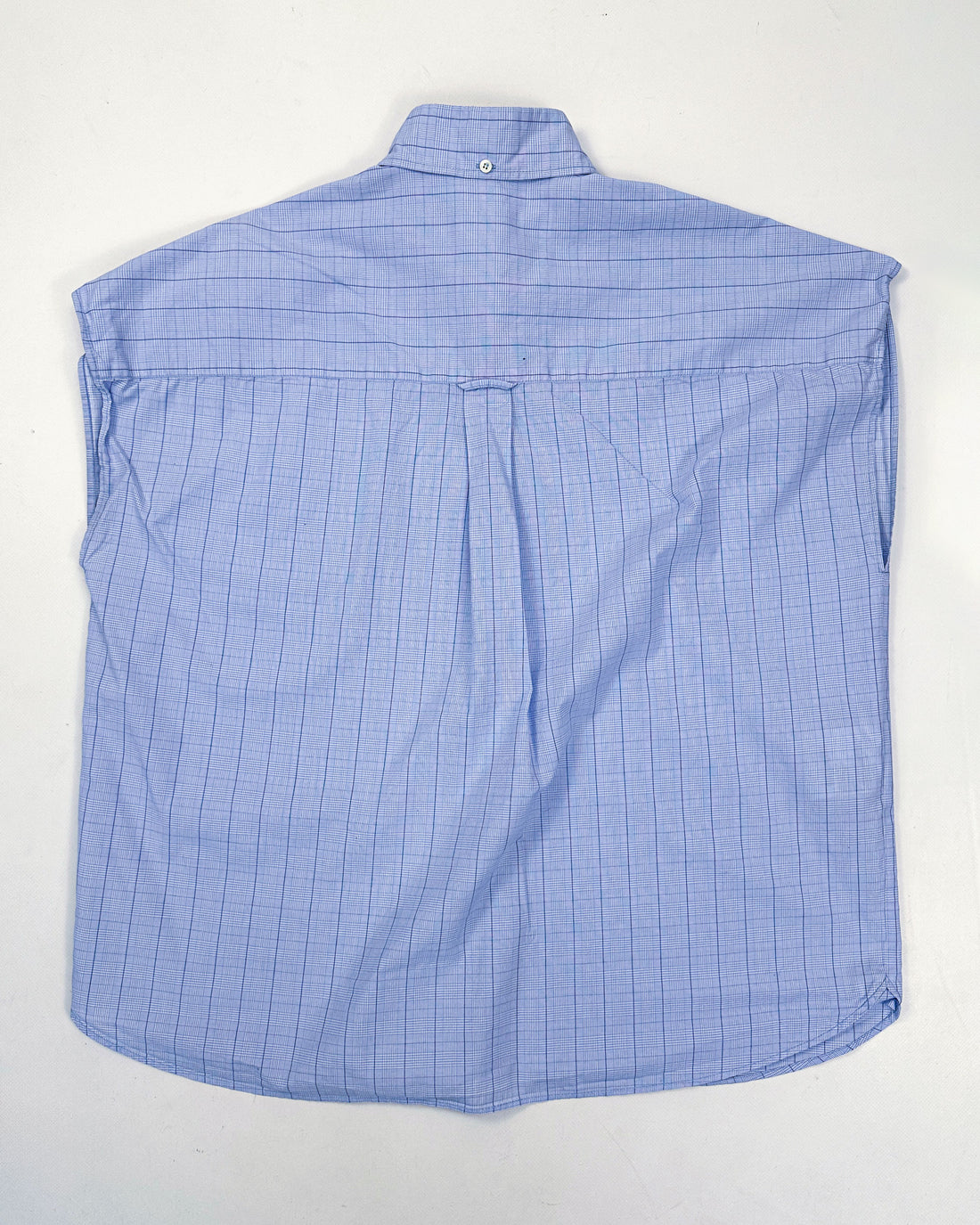 Miu Miu Sleeveless Squared Blue Shirt 2000's