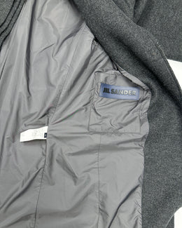 Jil Sander Virgin Wool Dark Grey Coat 2000's