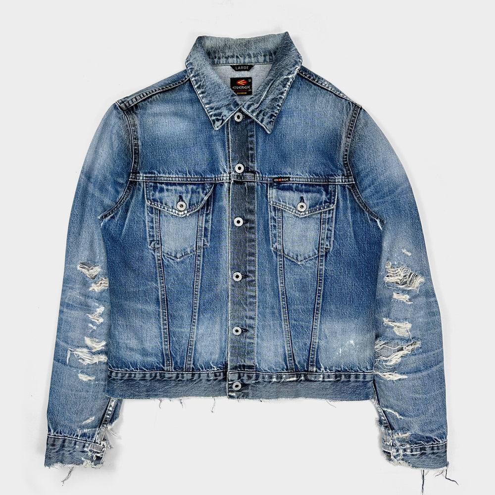 Energie Destroyed Denim Trucker Jacket 2000's