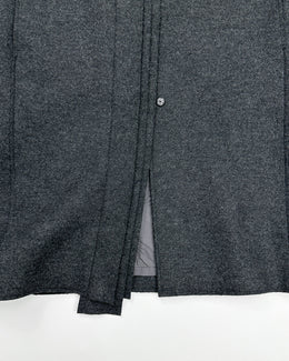 Jil Sander Virgin Wool Dark Grey Coat 2000's