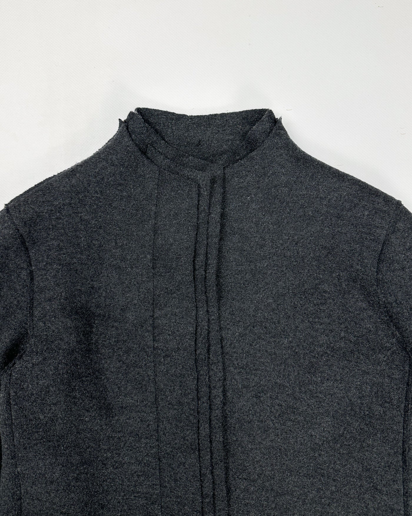 Jil Sander Virgin Wool Dark Grey Coat 2000's