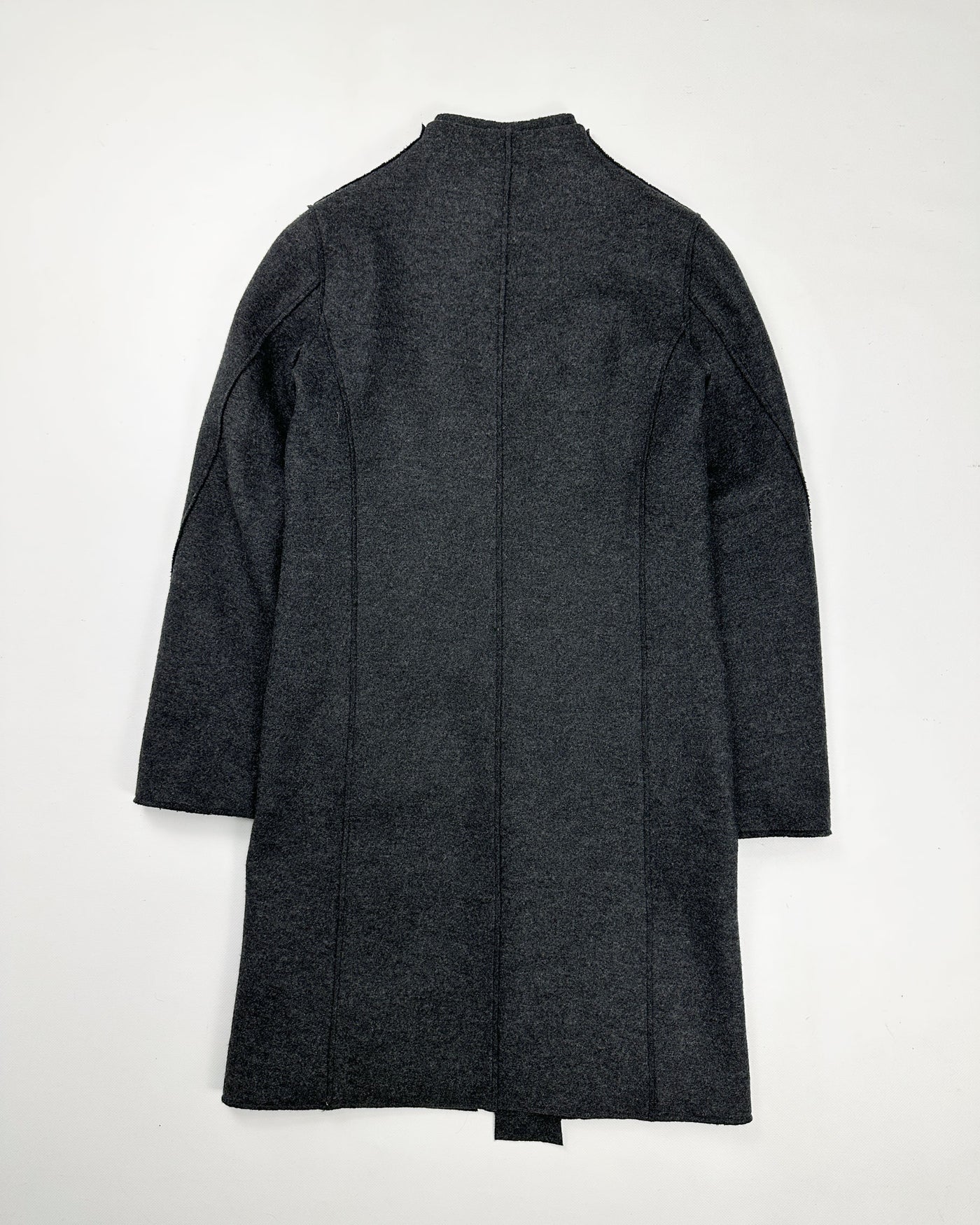 Jil Sander Virgin Wool Dark Grey Coat 2000's