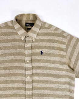 Polo Ralph Lauren Hemp Cotton Made in USA Shirt 1990's