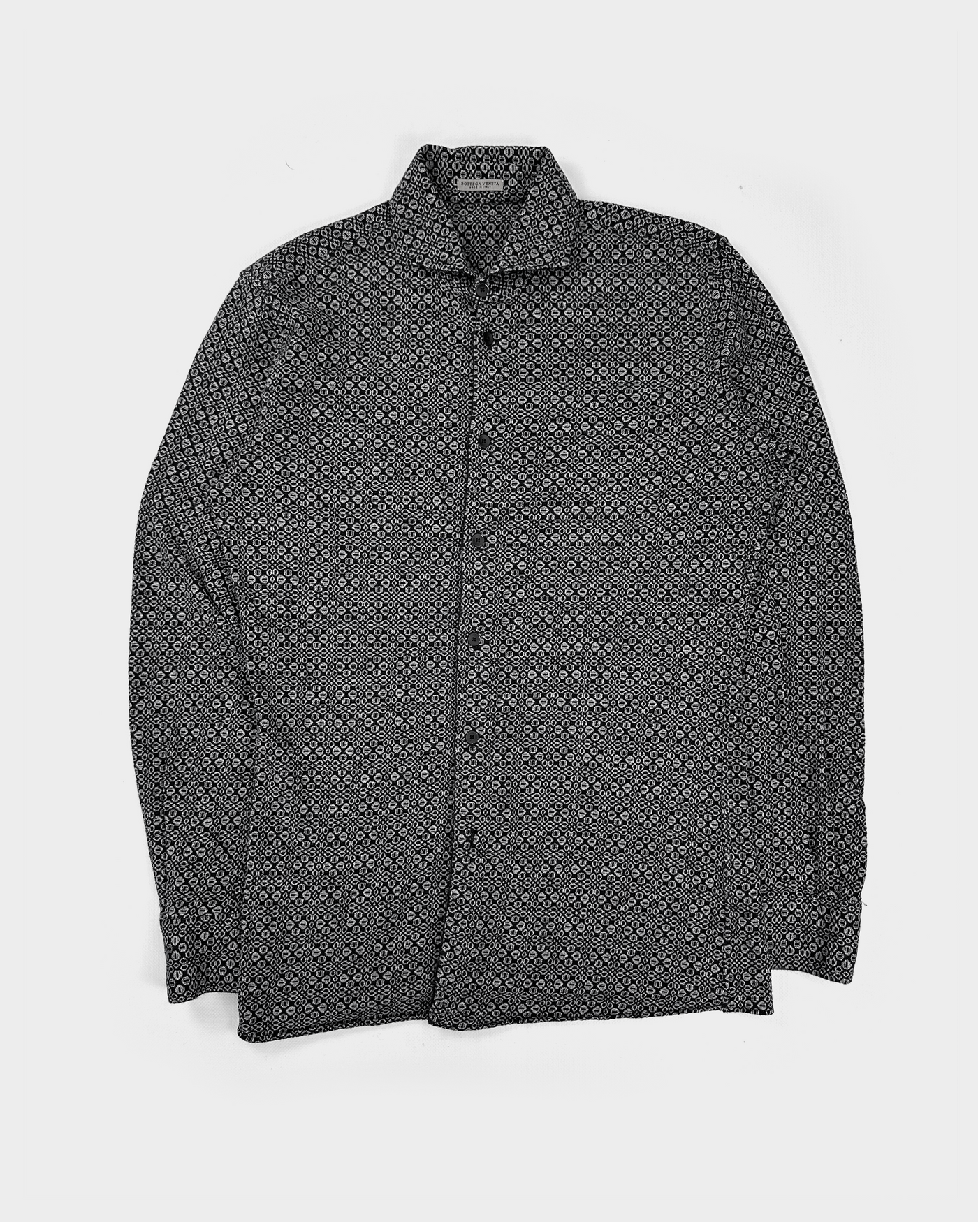 Bottega Veneta Fitted Flower Print Shirt 2000's