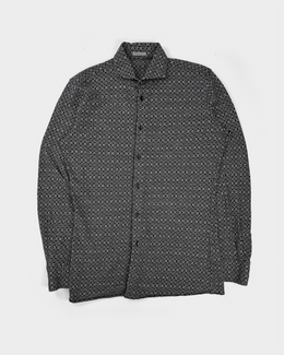 Bottega Veneta Fitted Flower Print Shirt 2000's