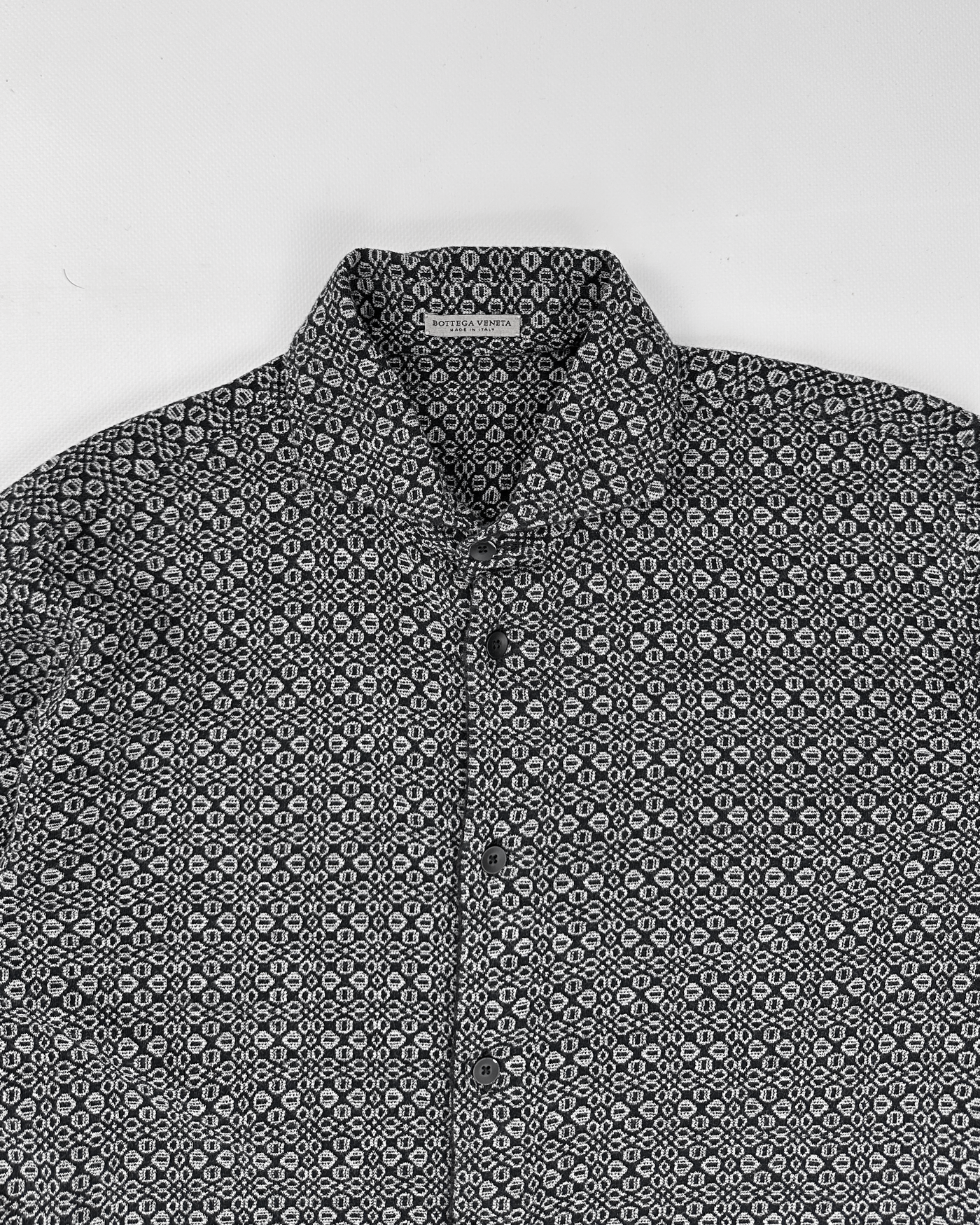 Bottega Veneta Fitted Flower Print Shirt 2000's