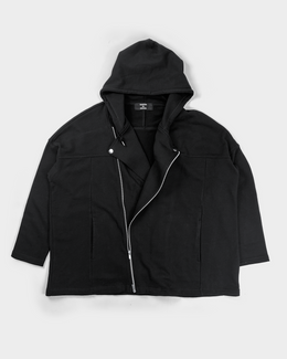 Cabane de Zucca 2-Position Black Hoodie 2000's