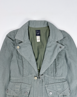 Diesel Linen + Cotton Cropped Jacket 2000's