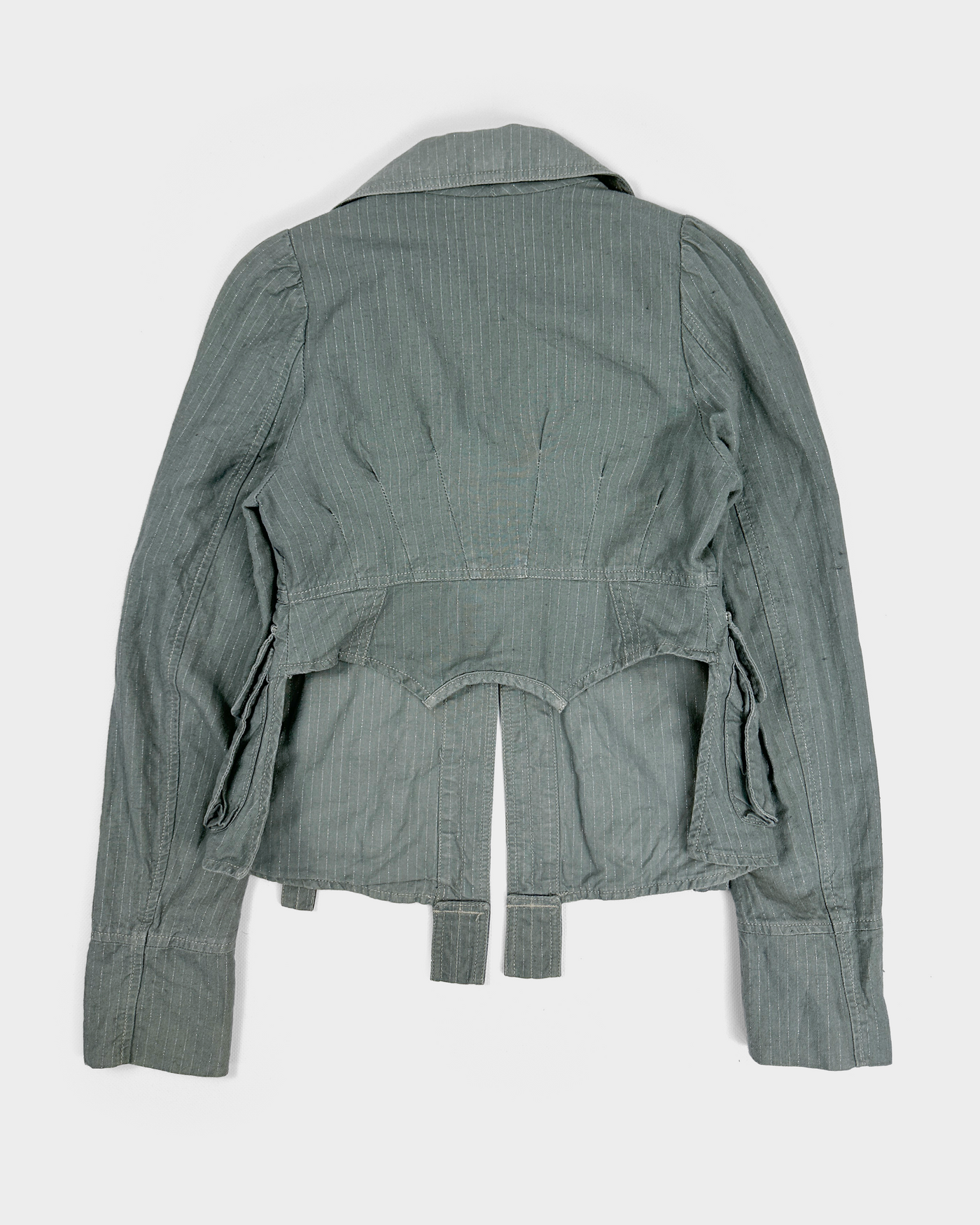 Diesel Linen + Cotton Cropped Jacket 2000's