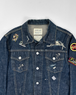 Helmut Lang Custom Distressed Classic Denim Jacket 1999