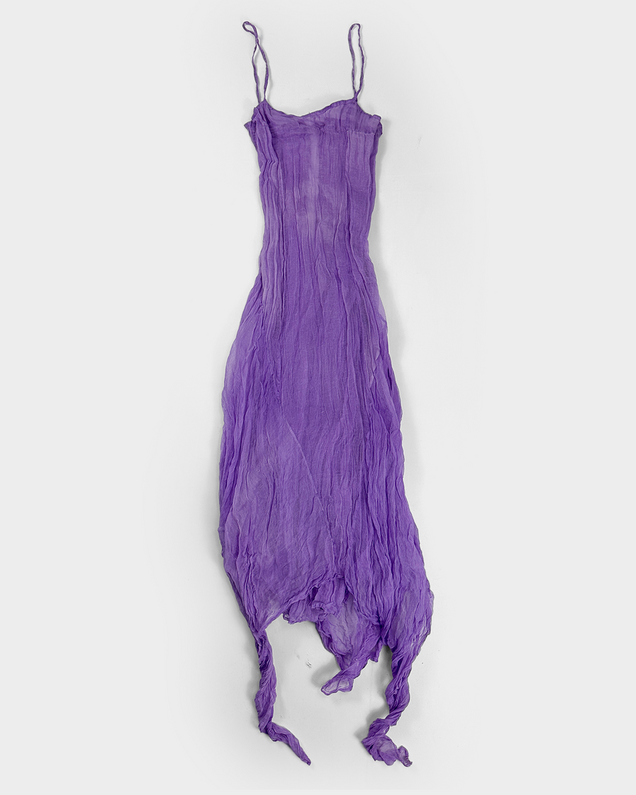 Vicente Ganesha Ibiza Purple 2-Layer Dress 2000's