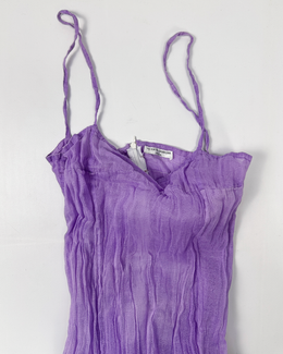 Vicente Ganesha Ibiza Purple 2-Layer Dress 2000's