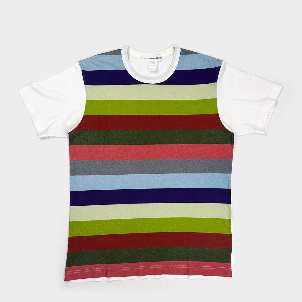 Comme des Garçons Shirt Multicolor Stripes Tee 2020