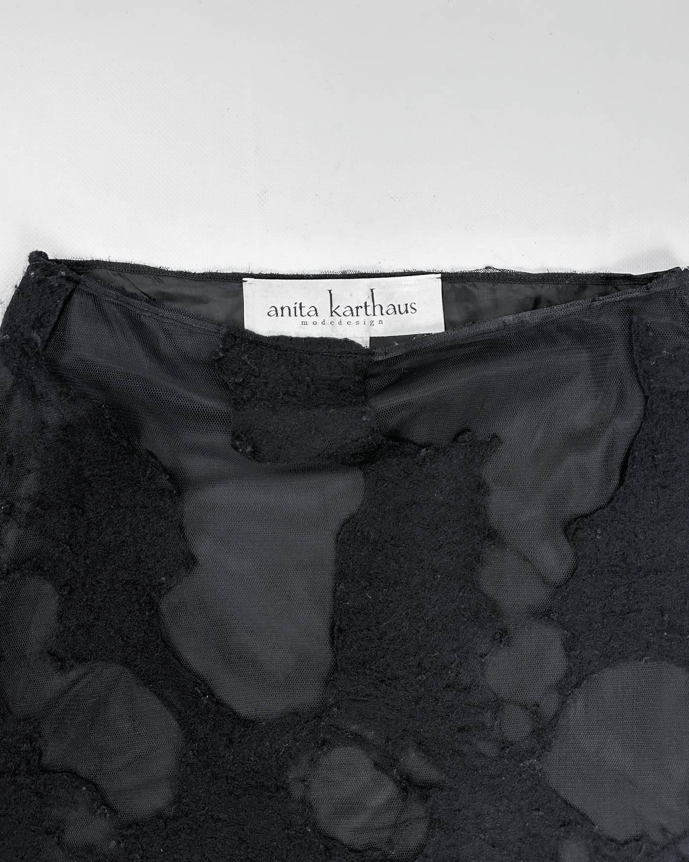 Anita Karthaus 2-Layer Distressed Skirt 2000's