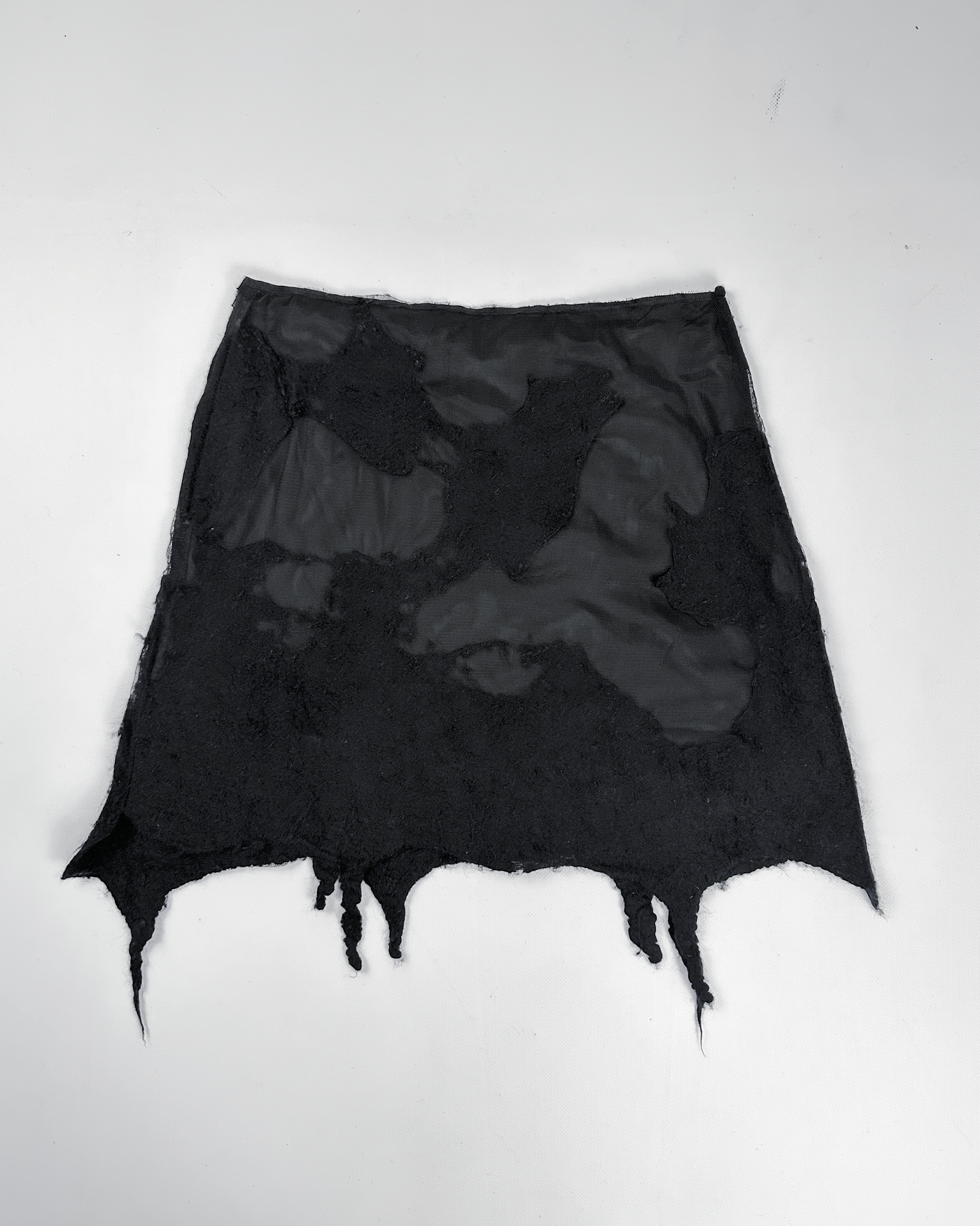 Anita Karthaus 2-Layer Distressed Skirt 2000's