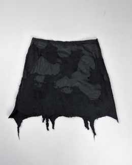 Anita Karthaus 2-Layer Distressed Skirt 2000's